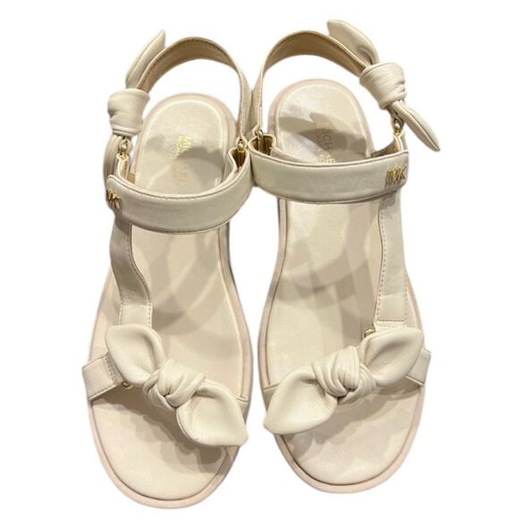 MICHAEL Michael Kors Phoebe Cream Sandals Women’s Size 9 - Picture 1 of 15